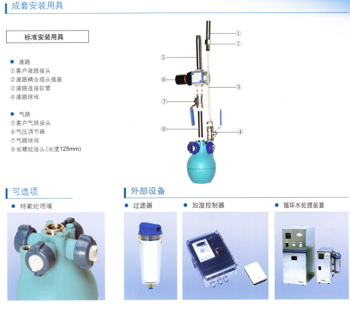 工業(yè)加濕器安裝組件